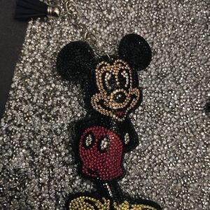 Mickey Mouse Rhinestone Keychain